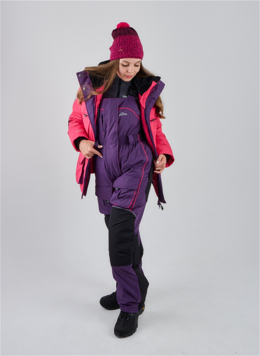 Камчатка МАГМА женский костюм для рыбалки GRAYLING зимний, фуксия